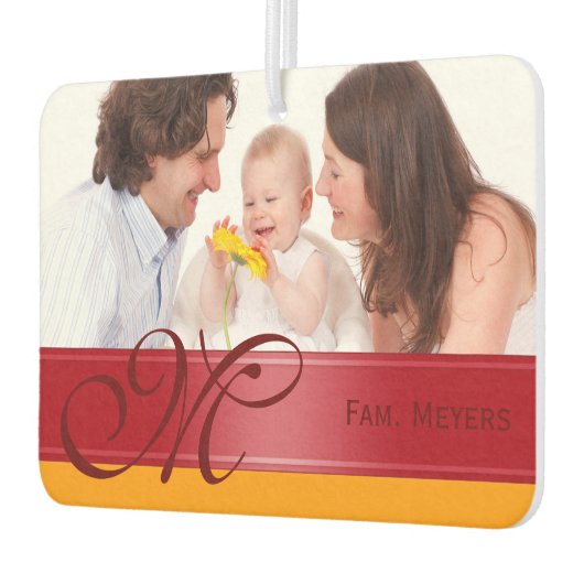 DIY - Voeg je eigen foto, naam en monogram toe Luchtverfrisser (Links)