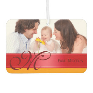 DIY - Voeg je eigen foto, naam en monogram toe Luchtverfrisser