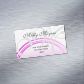 DIY - Voeg je eigen monogram en tekst toe Magnetisch Visitekaartje (Voorbeeld)