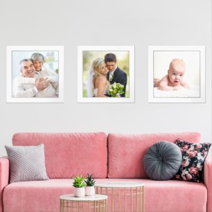 DIY Voeg uw eigen familie collage foto Muurkunst Sets