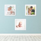 DIY Voeg uw eigen familie collage foto Muurkunst Sets (Houten vloer)