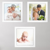 DIY Voeg uw eigen familie collage foto Muurkunst Sets (Voorkant)