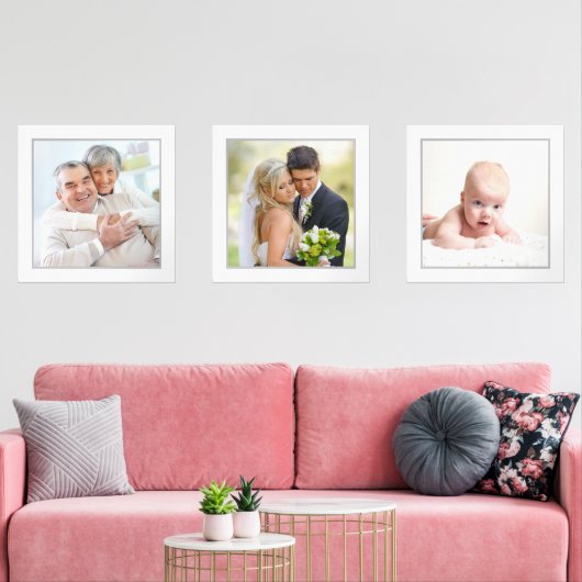 DIY Voeg uw eigen familie collage foto Muurkunst Sets (Woonkamer)