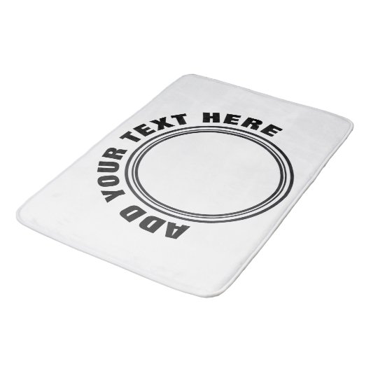 DIY - Voeg uw eigen teken, foto en tekst toe Badmat (Gekanteld)