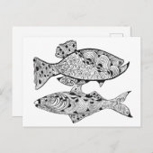 DIY volwassen kleur in visontwerp Briefkaart (Voorkant / Achterkant)