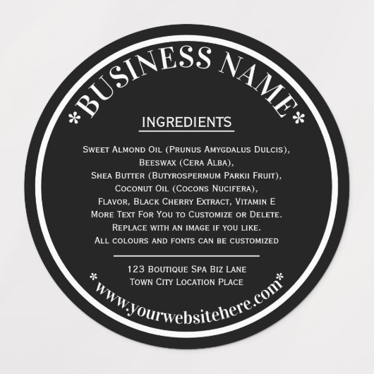 DIY Waterdicht Product Labels (Design 2)