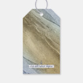 #DIY #Wedding #Nautical Blauw & Goud #Anchor Favor Cadeaulabel (Achterkant)