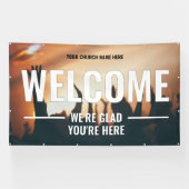 DIY Welkom Kerk Outdoor Banner (Horizontaal)