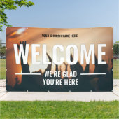 DIY Welkom Kerk Outdoor Banner (Buitenkant)