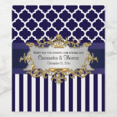 DIY & Wht/Stripe, Marokkaans etiket op de fles voo (Enkel label)