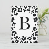 DIY Wild Letter Number Banner/Bunting Invitation Kaart (Staand voorkant)