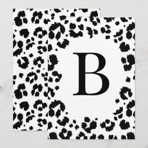 DIY Wild Letter Number Banner/Bunting Invitation Kaart