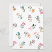 DIY Wildflower Event Letter Number Banner/Bunting Kaart (Achterkant)