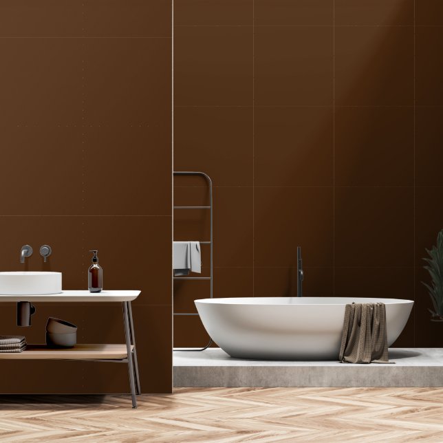 DIY Wood Brown Simple Authority® Behang (Badkamer)