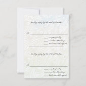 DIY You Cut & Score Peacock Feather Wedding RSVP (Voorkant)