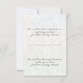 DIY You Cut & Score Peacock Feather Wedding RSVP (Achterkant)