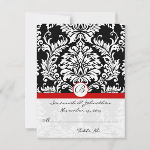 DIY You Score and Fold Tent Wedding Place Cards Kaart