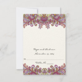 DIY You Score and Fold Tent Wedding Place Cards Kaart