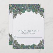 DIY You Score and Fold Tent Wedding Place Cards Kaart (Voorkant / Achterkant)