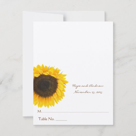 DIY You Score and Fold Tent Wedding Place Cards Kaart (Voorkant)