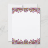 DIY You Score and Fold Tent Wedding Place Cards Kaart (Achterkant)