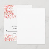 DIY You Score and Fold Tent Wedding Place Cards Kaart (Voorkant / Achterkant)