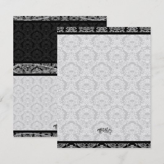 DIY You Score and Fold Tent Wedding Place Cards Kaart (Voorkant / Achterkant)