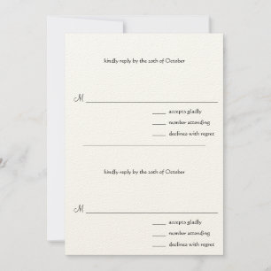DIY You Score Wedding RSVP Kaarten voor de 4x9