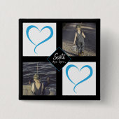 DIY Young Child Love Foto's Vierkante Button 5,1 Cm (Voorkant)