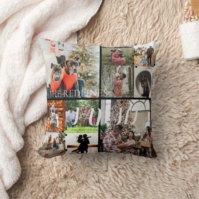 DIY YOUR | FAMILY Two Sided Family 10 Pictures Thr Kussen (Deken)