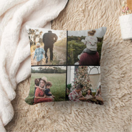 DIY YOUR | FAMILY Two Sided Family 4 Pictures  Kussen