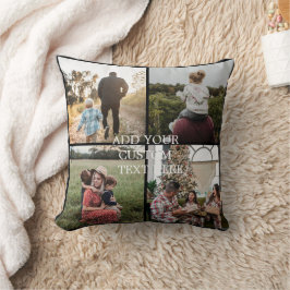 DIY YOUR | FAMILY Two Sided Family 4 Pictures  Kussen