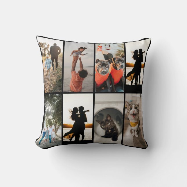  DIY YOUR | FAMILY Two Sided Family 8 Pictures Kussen (Voorkant)