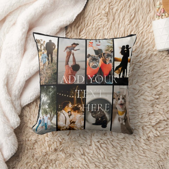 DIY YOUR | FAMILY Two Sided Family 8 Pictures Thr Kussen (Deken)