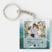 DIY Your Love Story: gepersonaliseerde acrylmuziek Sleutelhanger (Voorkant)