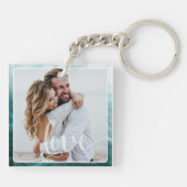DIY Your Love Story: gepersonaliseerde acrylmuziek Sleutelhanger (Achterkant)