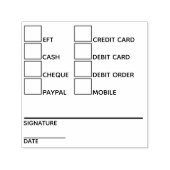 DIY Zakelijke bankoverschrijving betaalmethoden 8 Zelfinktende Stempel (Design)