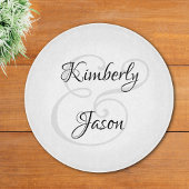 DIY Zijne & haar scriptnamen, zwart & grijs Snijplank