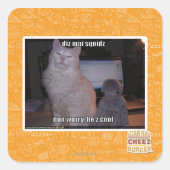 Diz Mai Squidz Vierkante Sticker (Voorkant)