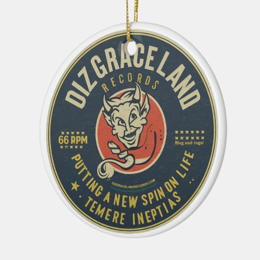 Dizgraceland Records Keramisch Ornament (Links)