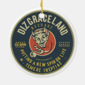 Dizgraceland Records Keramisch Ornament (Achterkant)