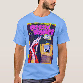 Dizzy Dames Comics retro art esthetiek T-shirt