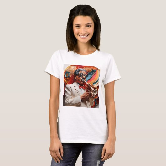 Dizzy Gillespie T-shirt (Voorkant volledig)