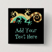 Dizzy Lizard - Custom Pin Button (Voorkant)