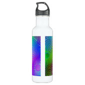 Dizzy Neon Design Waterfles (Achterkant)