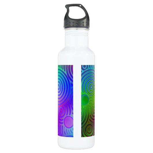 Dizzy Neon Design Waterfles (Achterkant)