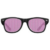 Dizzy Pink Retro Zonnebril (Voorkant)
