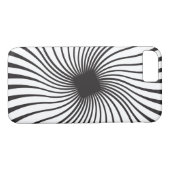 Dizzy spiraal in zwart-wit Case-Mate iPhone case (Achterkant (Horizontaal))