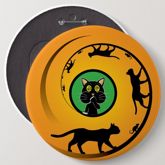 Dizzy Wheel Pin Ronde Button 6,0 Cm (Voorkant /achterkant)