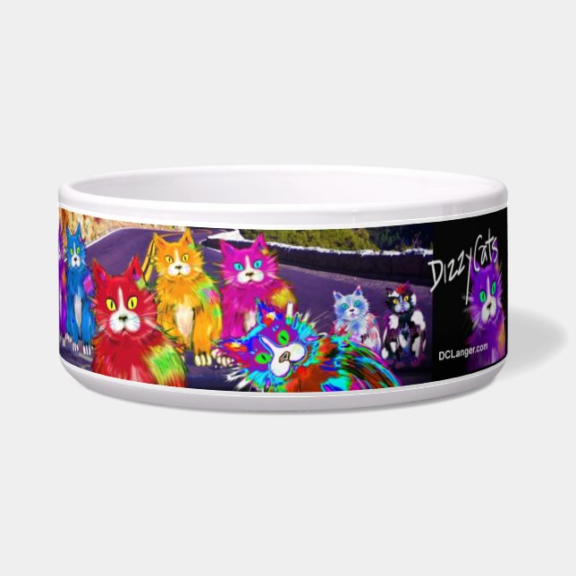 DizzyCat Kat Bowl! Voerbakje (Voorkant)